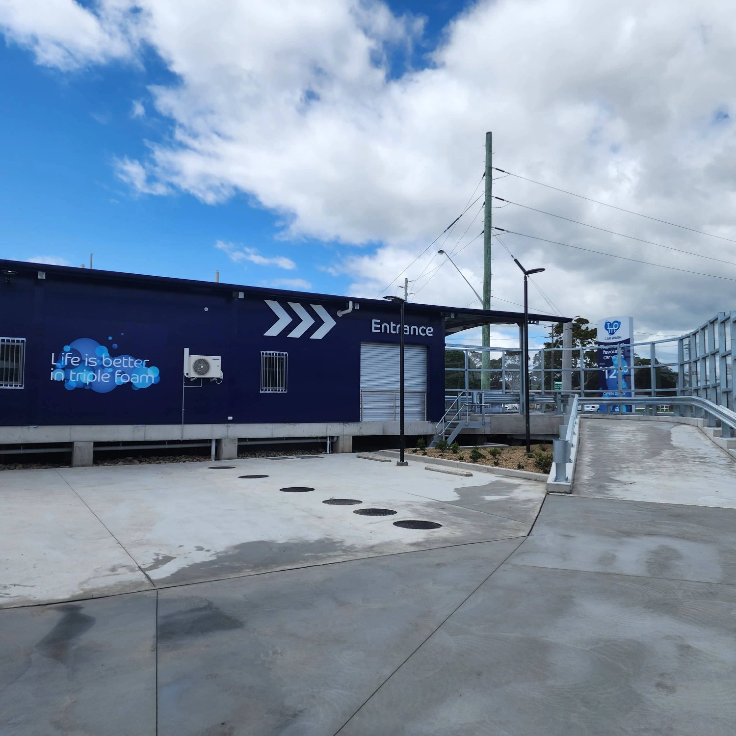 IMO Carwash Warilla construction