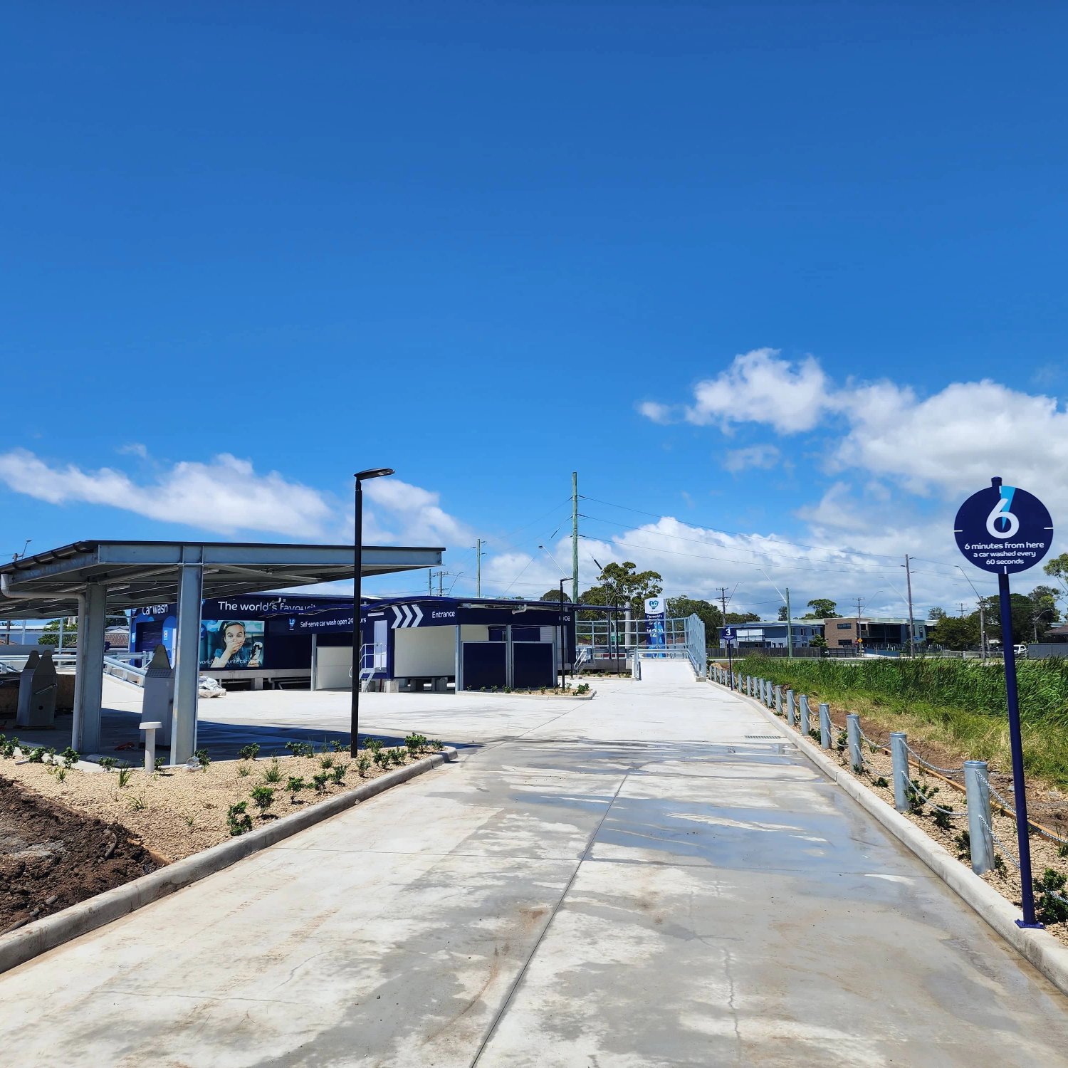 IMO Carwash Warilla construction