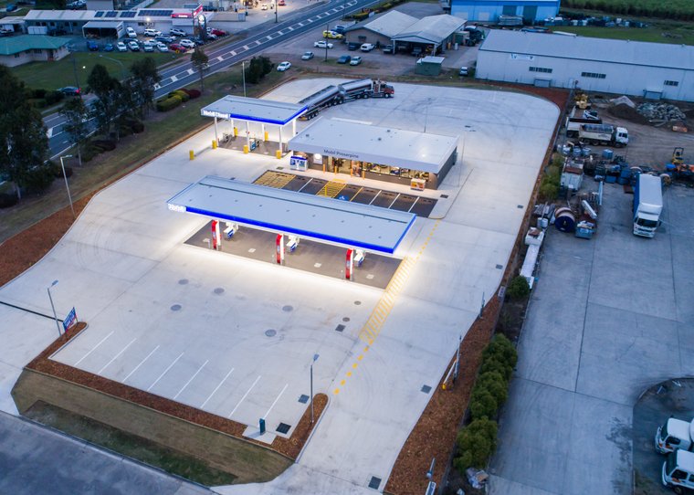 Properpine Mobil commercial construction
				project